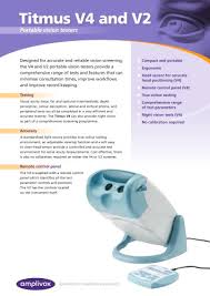 Screener slides titmus circle test stereopsis arc random dot e test stereopsis test children titmus fly stereo test titmus result sheet how to test stereopsis titmus test form to print. Vision Screener Titmus V2 V4 Amplivox Pdf Catalogs Technical Documentation