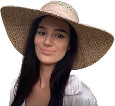 BABAHU Women Foldable Floppy Wide Brim Straw Sun Hat Summer Beach Hat UV  UPF 50+ : Amazon.co.uk: Fashion