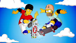 Collection by egg • last updated 2 weeks ago. Hd Wallpaper The Simpsons Illustration Homer Simpson Cartoon Skateboarding Wallpaper Flare