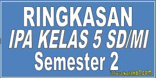 Dowload buku siswa kelas 5 semester 1 kurikulum 2013. Materi Rangkuman Ipa Kelas 5 Sd Mi Semester 2