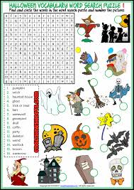 Jamie grill / getty images an element word search is a fun way to learn how to spell the names o. Halloween Esl Printable Word Search Puzzle Worksheets
