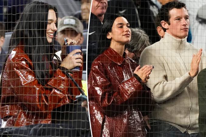 Dua Lipa’s Burgundy Chanel Coat Turns Yankee Stadium Into the Last Front Row of Paris