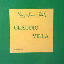 The bbc artist page for claudio villa. Claudio Villa Songs From Italy Vol Iii 1962 Vinyl Discogs