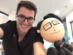 Our wonderful Footscray Hospital emergency department consultant Andrew Tagg  recently bumped into his namesake Andy the balloon character