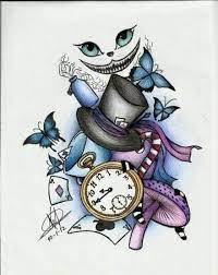 Alice first encounters it at the duchess's house in her kitchen, and then later outside on the branches of a tree. New Tattoo Ideas Alice In Wonderland Cheshire Cat 42 Ideas Alice And Wonderland Tattoos Wonderland Tattoo Alice In Wonderland Drawings