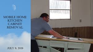 mobile home kitchen cabinet removal