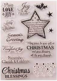 Christmas rubber stamps for card making: Amazon Com Merry Christmas Stars Blessing Words Clear Rubber Stamps For Card Making And Scrapbooking Christmas Silicone Stamps T1600 Arts Crafts Sewing