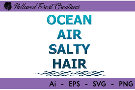 Download Ocean Air Salty Hair Graphic By Hollowedforestcreations Creative Fabrica PSD Mockup Templates