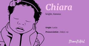 Several local names also have strong religious faith in keeping their baby's name. Chiara Name Meaning Origin Popularity Girl Names Like Chiara Mama Natural