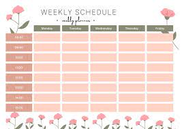 Schedule Printable