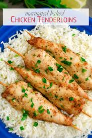 Marinated Baked Chicken Tenderloins Video Olga In The Kitchen Recipe Baked Chicken Tenderloins Baked Chicken Chicken Tenderloin Recipes