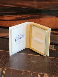 A RARE Vintage Book Shaped Wedding Ring Presentation Box