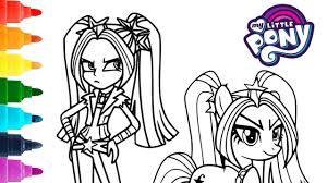 Adagio is the lead singer in the my little pony equestria girls.you can find many of your favorite my little pony character coloring pages from hellokids. Aria Blaze My Little Pony Coloring Pages Art Colours With Colored Markers Youtube