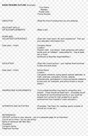 This handout contains resume examples that will help you get started. Full Size Of Resume And Template Resume Hd Png Download 2550x3300 5211523 Pngfind