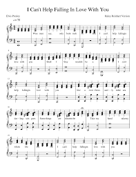 Can't help falling in love with you chords *** elvis presley 1961 (blue hawaii)** capo ii ** intro c g am c g verse 1 c em am f c g wise men say, only fools rush in f g am f * c g c but i can't help falling in love with you c em am f c g shall i stay, would it be a sin? I Can T Help Falling In Love With You Sheet Music For Piano Solo Musescore Com