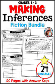 Making Inferences Worksheets Fiction Bundle Distance Learning Making Inferences Reading Comprehension Inference