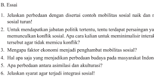 Terjawab • terverifikasi oleh ahli. Mengerjakan Pr Jelaskan Perbedaan Mobilitas Sosial Naik Dan Mobilitas Sosial Turun