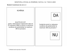 Notice of article 4 federal referendum. Pe 22 Noiembrie VotÄm De Trei Ori Modelele Buletinelor De Vot Publicate In Monitorul Oficial Foto