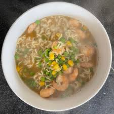Check spelling or type a new query. Homemade Soupy Noodles Made With Chicken Broth Packet Ramen Noodles White Miso Paste And Frozen Prawns Peas And Sweetcorn Food