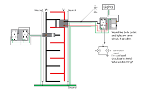 Neutral safety switch wiring diagram 5 pin relay wiring. Wiring For Shop 240v With Light Switch On Same Circuit Home Improvement Stack Exchange