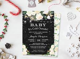 Baby It S Cold Outside Winter Baby Shower Invitations Mimoprints