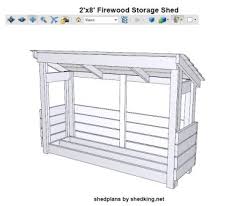 We've picked 4 popular diy outdoor firewood rack designs and we've created woodworking building plans for them, free to anyone. 2 X8 Firewood Shed Plans