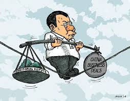 Duterte, trump, philippines, political cartoon. Editorial Speak Softly Love Sunstar