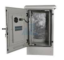 16U 750mm Wide x 600mm Deep IP55 Outdoor Cabinet with 300W ...