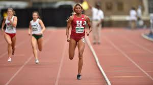 Gabby thomas storms to victory in the 200m at the us trials on saturday. R1sgxyvzzpsjpm