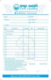 Nama user nm_user varchar 25 4 id pelanggan id_pelanggan varchar 10 foreign key 5. 7 Contoh Nota Laundry Terbaru Percetakan Online