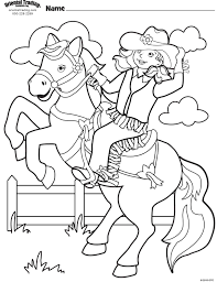 Girls coloring pages collection for your kids. Cowgirl Coloring Page Coloring Pages Bear Coloring Pages Horse Coloring Pages