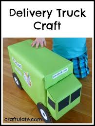 Delivery Truck Craft Truck Crafts Transportation Crafts Preschool Crafts