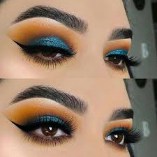 Schoner Blauer Lidschatten Look Fur Braune Augen Eyemakeup Browneyes Makeupforbr Spitze Bridal Eye Makeup Eyeshadow Makeup Eye Makeup Tips