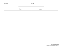 Blank T Chart Templates Printable Compare And Contrast