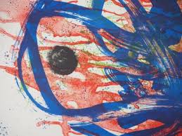 You are currently using an unsupported browser. Joan Miro Serie I Blau Und Grun Auf Rotem Grund 1961 Lithografie Mit Bleistift Signiert Moderne Kunst Plazzart