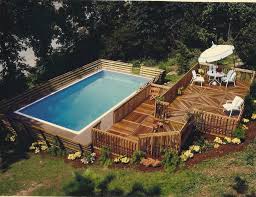 But a free standing deck is by far the first concept you should be considering. Deck Able Pool Stands Modern Pool Detroit By Aqua Star On Ground Pools Houzz