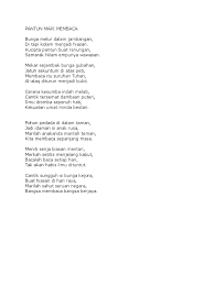 2011 (3) 2010 (14) october (1) august (3) july (4) lirik lagu budaya membaca lirik lagu membaca gaya wawasan tahukah anda lalat askar hitam tidak mempunyai mul. Pantun Mari Membaca