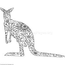 Free Instant Download Zentangle Kangaroo Coloring Pages Coloring Coloringbook Coloringpages Anim Animal Coloring Pages Coloring Pages Disney Coloring Pages