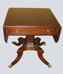 Rosewood Regency Drop Leaf Center Table With Drawer Brass Claw Feet Vintage Furniture For Sale Furniture Antique Furniture