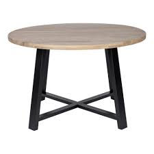Table is made of manufactured wood in a black finish. Mila 48 Round Dining Table By Moe S Home Concepts Furniture