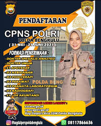 Dokumen tersebut disampaikan dalam rapat virtual persiapan pengadaan casn tahun 2021 di pemerintah daerah. Polda Bengkulu Segera Buka Pendaftaran Cpns Polri Ini Formasinya Tribrata News Bengkulu