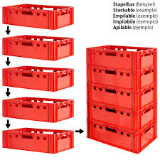 These heavy duty storage drawers combine style with storage to keep homes attractive and organized. 1x Euro Stacking Heavy Duty Plastic Storage E2 Containers Euro Stacking Containers Box Boxes Industrial Crate Kingpower Ceres Webshop