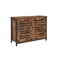 We provide top quality products and fabricate with the21st. Vasagle Sideboard Kitchen Cabinet With Sliding Doors Chest Of Drawers Living Room Hall Kitchen Home Office Steel Frame Industrial Style Rustic Brown And Black Lsc081b01