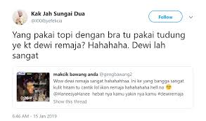 Perkara itu diumumkan oleh editor majalah remaja, faiz aiman, dalam satu sidang media khas yang diadakan. Dalam Dewi Remaja Bertudung Masuk Kelab Pakai Bikini