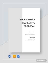 Social Media Proposal Proposal Templates Business Proposal Template Social Media