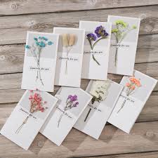 When planning your floral design, incorporate pampas grass along the ceremony aisle and at the altar. 13 Colors Handmade Cards Creative Dried Flowers Papercard Folding Type Greeting Cards Birthday Party Wedding Invitation Cards Buy At The Price Of 0 59 In Aliexpress Com Imall Com