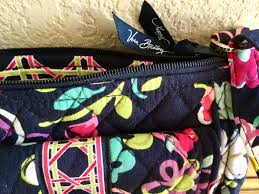 Vera bradley black and white floral pattern. Vintage Vera Bradley Navy Blue White And Pink Floral Print Bag Etsy