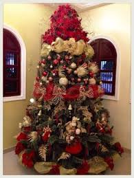 Arboles De Navidad Rojo Y Dorado Christmas Decorations Xmas Decorations Elegant Christmas Decor