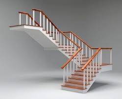 Simple Stair Free 3d Model Architecture Model Landscape Architecture Model Architecture