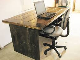 Perfect for teen or chic home check out this homemade desk for a small office space that you can set up in a bedroom or living. Homemade Office Desk Google Search Rustic Office Rustic Desk Home Office Furniture